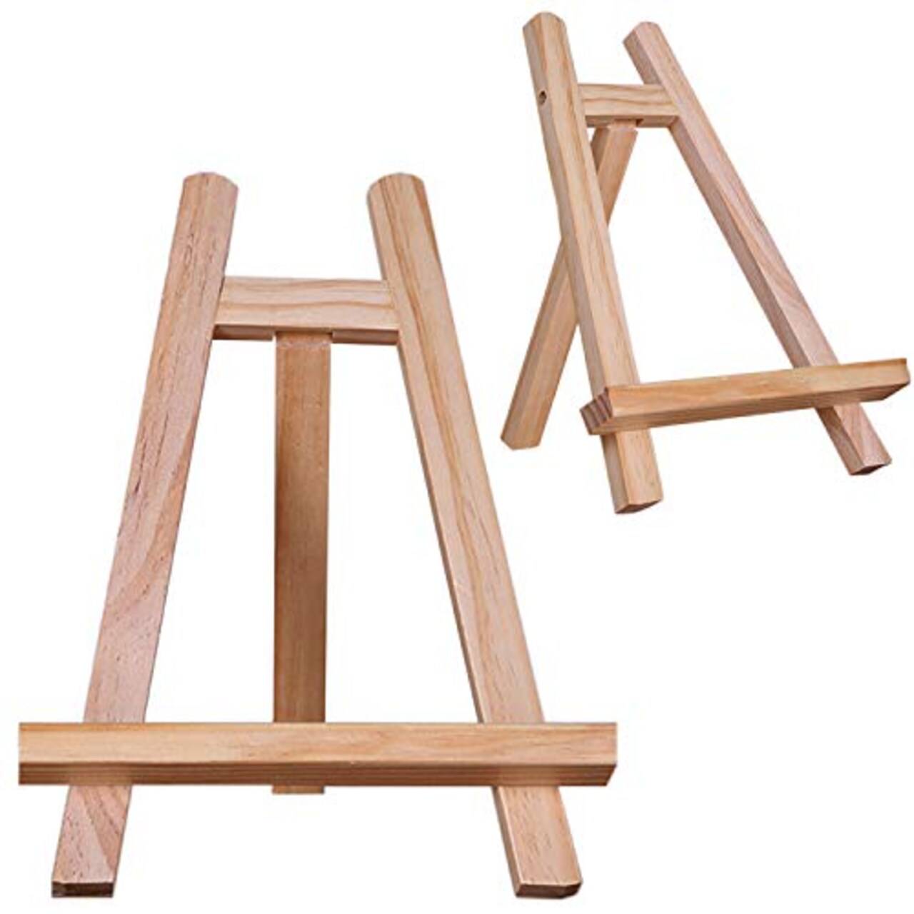DSHE Small Tabletop Display Stand 8 inch Wooden Table Top A-Frame Artist Easel Canvas Photo Picture Sign Holder Stand